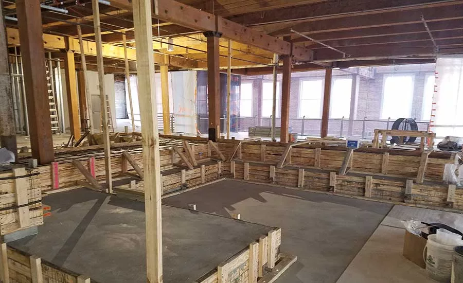 Concrete platform