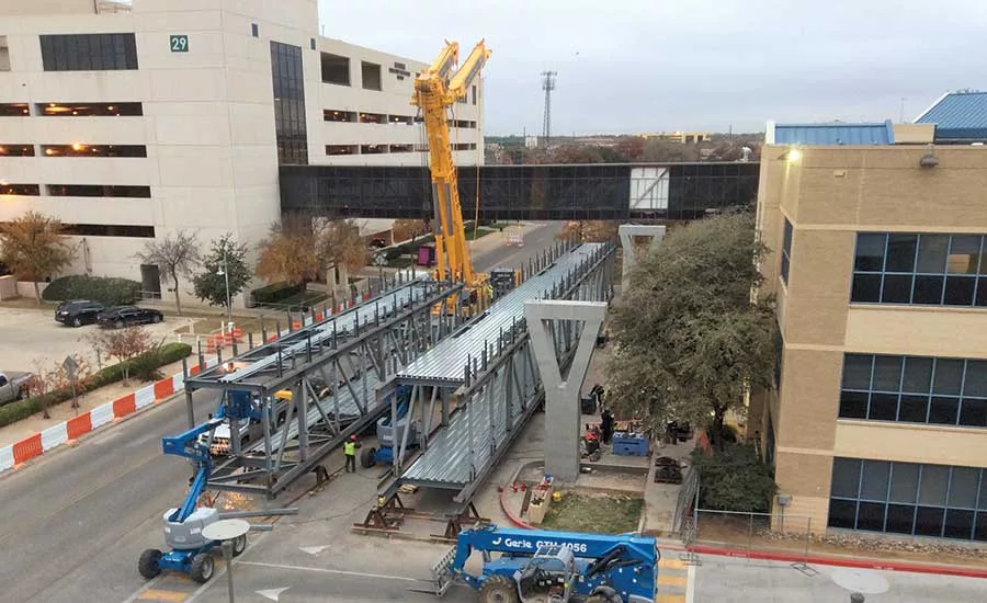 Erect the sky bridge