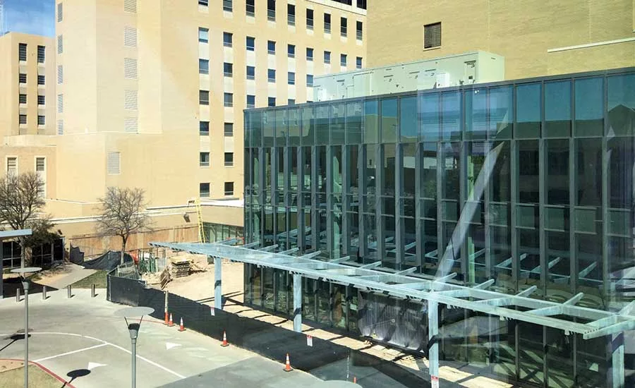 Entryway for the heart center