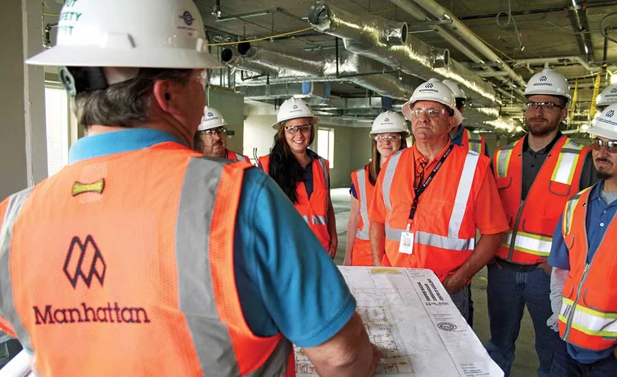 Manhattan Construction site safety meeting