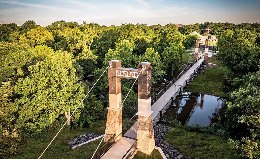 Chickasaw National Cultural Center and National Recreation Bridge
