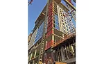 Hotel tower’s entire exterior