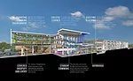 Lamar High School’s new four-story academic wing