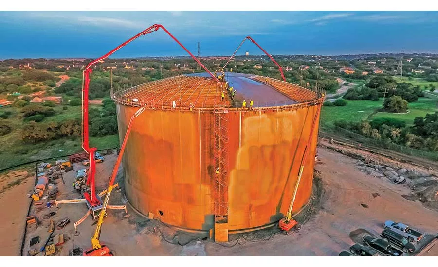 10-million-gallon storage tank