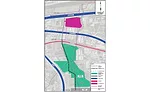 Map showing pipe alignment