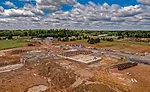 Crews perform earthwork