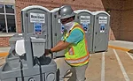 Multiple handsanitizing stations