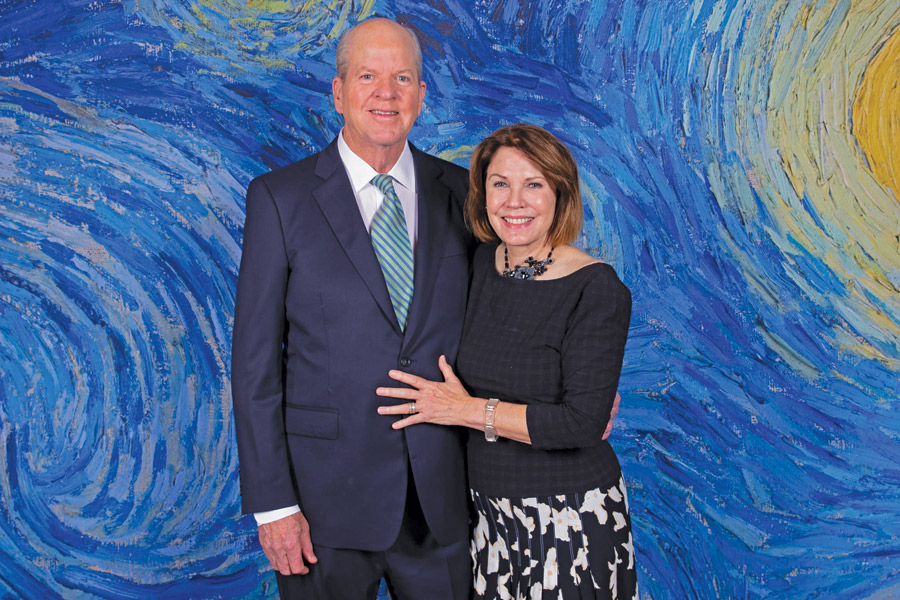 John Kirksey with his wife, Kyle