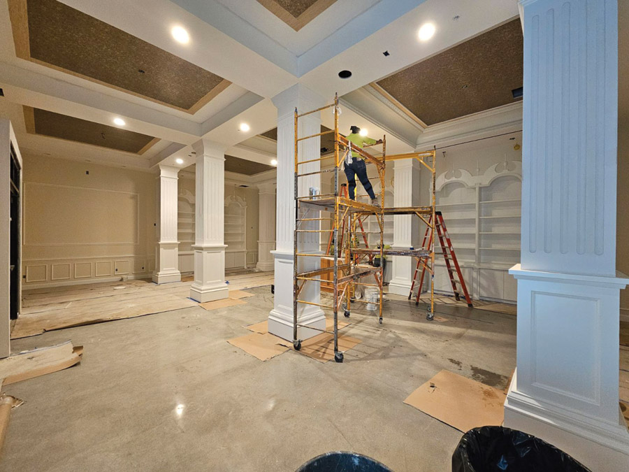 remodeling of the lobby