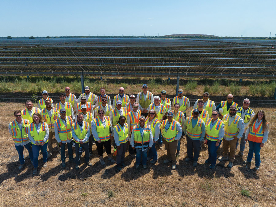 solar project workers