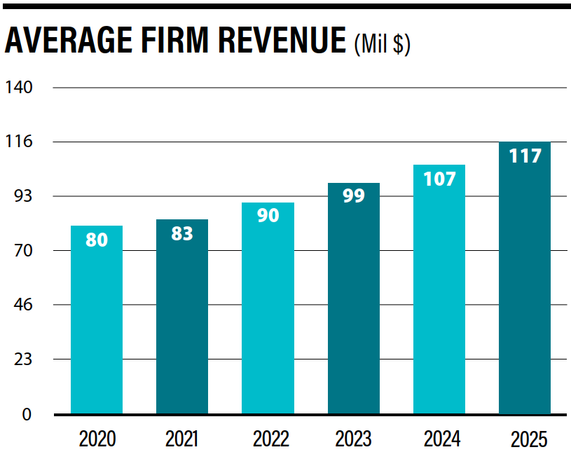 Average company revenue