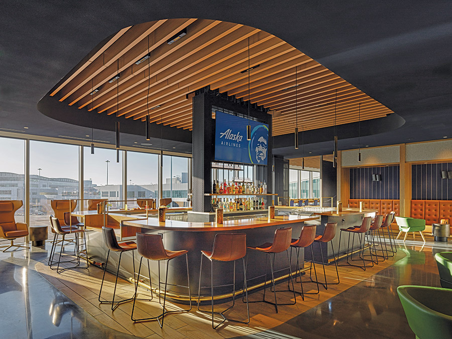 SFO Alaska Airlines T1 Lounge