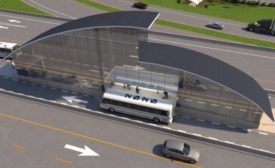 Kendall Parkway early rendering of transit station