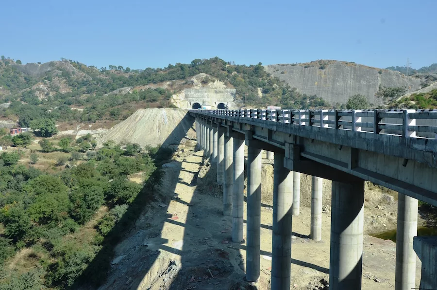 Crews are building $2.5-billion in roadwork in the Himalayas