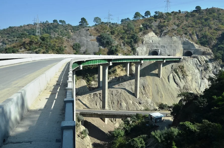 Crews are building $2.5-billion in roadwork in the Himalayas