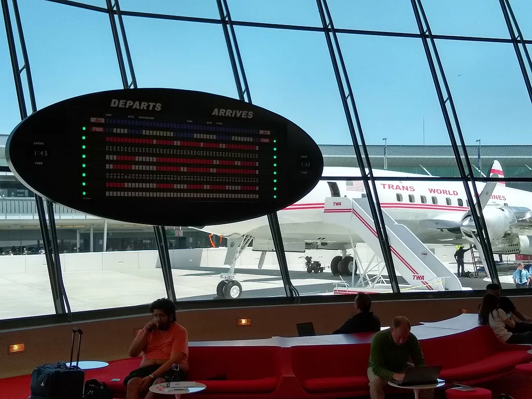TWA Hotel lobby terminal