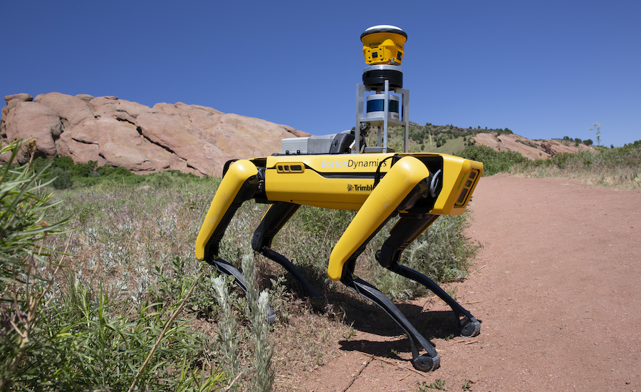 Trimble Partners With Boston on Robot Dog for Site Documentation 2020-11-01 Engineering News-Record