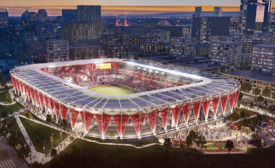 Sacramento soccer stadium rendering