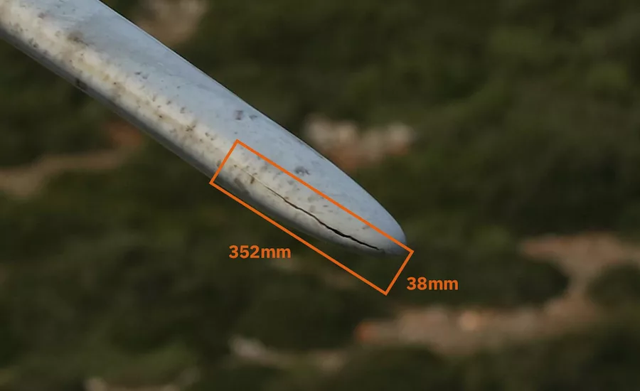 Wind drone Percep closeup