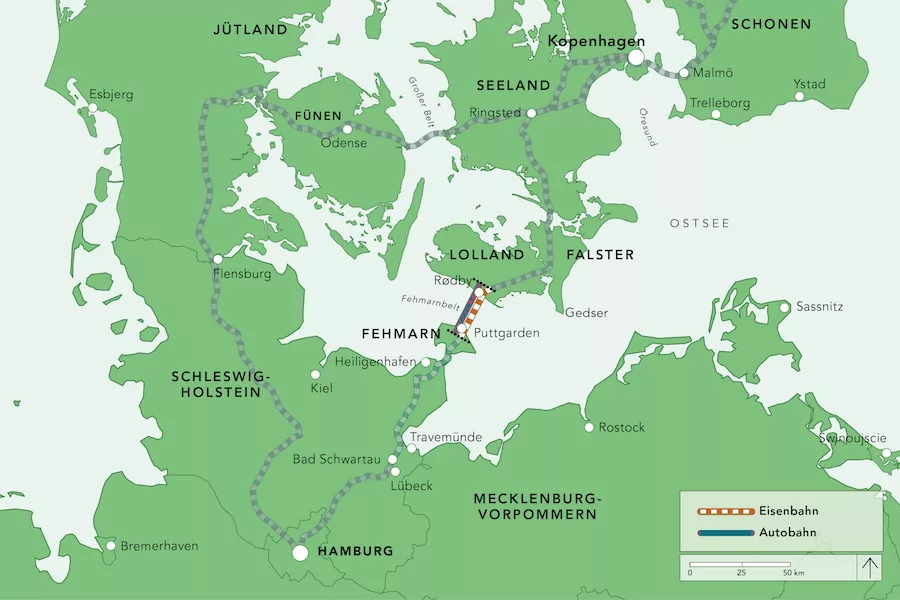 Femern Tunnel Map