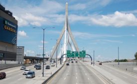 A photo of the Zakim Bridge in Boston