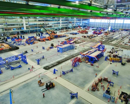 Speed Drives the Work On Boeing 'Dream' Plant