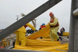 Ship and Oil Barge Collide in Houston Ship Channel, Spilling 168,000 Gal of Oil Into Texas Waters