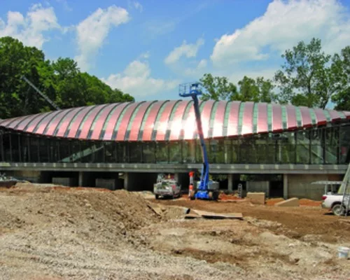 Constructing a Curvy Museum in an Arkansas Ravine