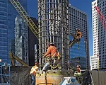 Crews Install Record-Deep Foundation Piles for San Francisco Tower