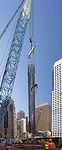 Crews Install Record-Deep Foundation Piles for San Francisco Tower