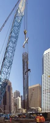Crews Install Record-Deep Foundation Piles for San Francisco Tower
