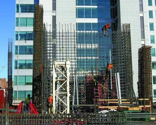 Tensioning Eases Stress on a 13-Story Sustainability Showcase