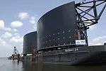 Contractors Prepare to Set Gates to Close New Orleans Storm Surge Barrier