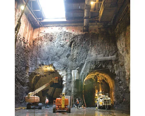 A Subway Squeezes Through