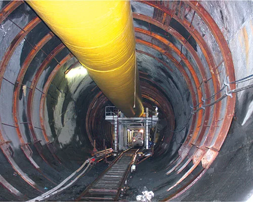 A Subway Squeezes Through