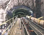 A Subway Squeezes Through