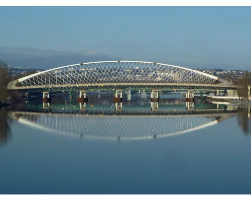 Unusually Slender Arch Marks Prague Bridge