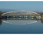 Unusually Slender Arch Marks Prague Bridge