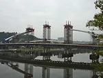 Unusually Slender Arch Marks Prague Bridge