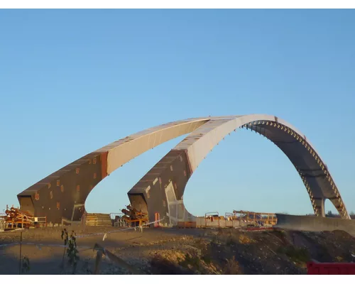 Unusually Slender Arch Marks Prague Bridge