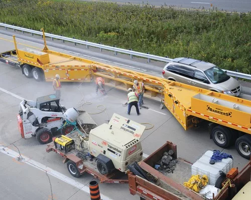 Mobile Barriers Increase Safety and Enhance Productivity on Highway Repair Projects