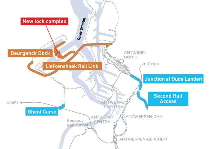 Antwerp Freight Tunnel Has Twin Bore Beneath the River Scheldt