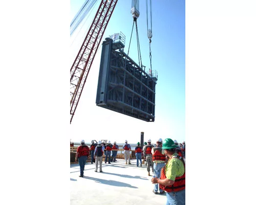 Key New Orleans Storm Surge Barrier Gate Set Ahead of Schedule