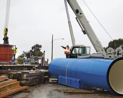 Water Pipeline Designed to Surf Seismic Waves