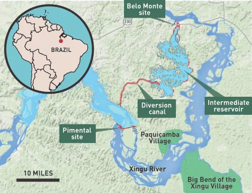 Massive Belo Monte Dam Rises in Amazonia