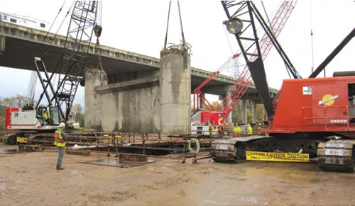 Rubble and Bubbles Mark Green Bridge Demolition