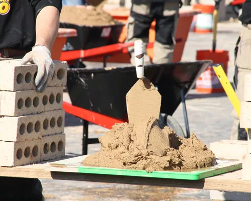 Trowel-Blazer Wins Best Bricklayer Contest