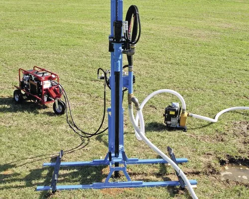 Product Snapshot: Self-Leveling Laser and Portable Drill Rig