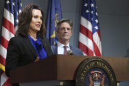 Gretchen Whitmer and Gerry Anderson