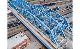 Leggett Avenue Ave. Bridge Bronx drone view
